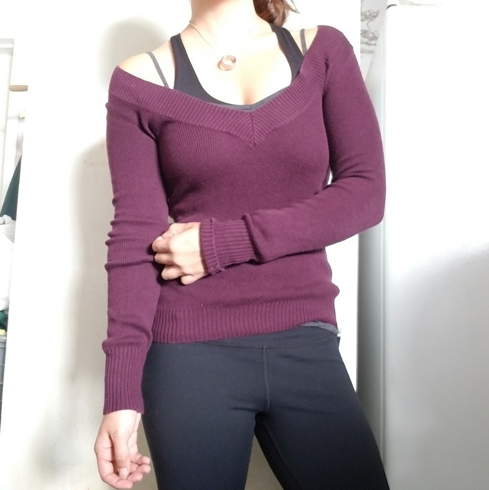 Burgundy long sleeve